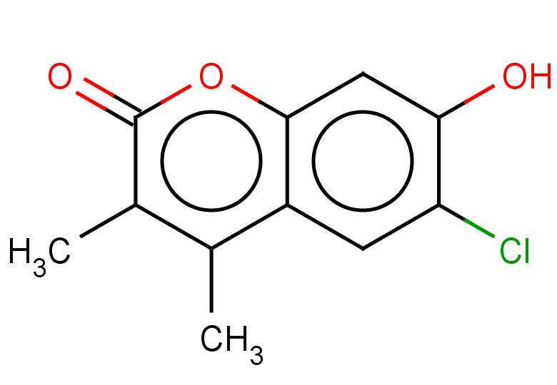 6-chloro-7-hydroxy-3,4-dimethyl-2H-chromen-2-one