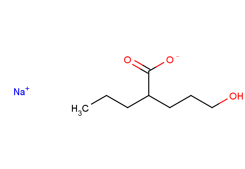 sodium 5-hydroxy-2-propylpentanoate