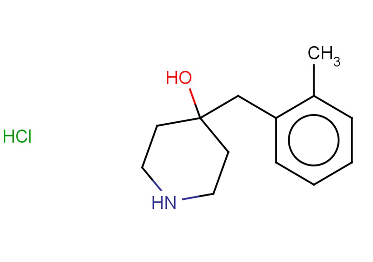 4-[(2-methylphenyl)methyl]piperidin-4-ol hydrochloride