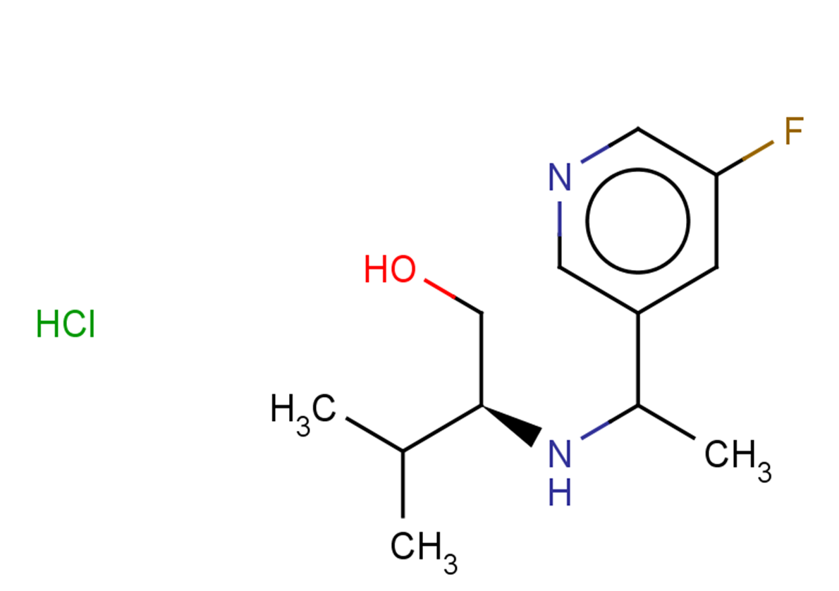 (2S)-2-{[1-(5-fluoropyridin-3-yl)ethyl]amino}-3-methylbutan-1-ol hydrochloride