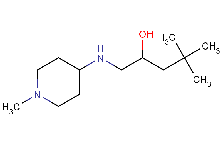 4,4-dimethyl-1-[(1-methylpiperidin-4-yl)amino]pentan-2-ol