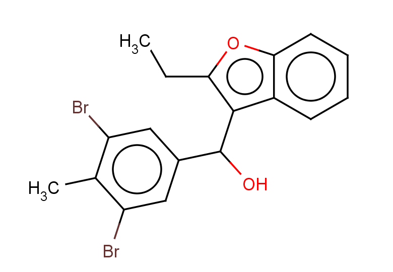 (3,5-dibromo-4-methylphenyl)(2-ethyl-1-benzofuran-3-yl)methanol