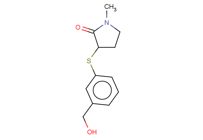 3-{[3-(hydroxymethyl)phenyl]sulfanyl}-1-methylpyrrolidin-2-one