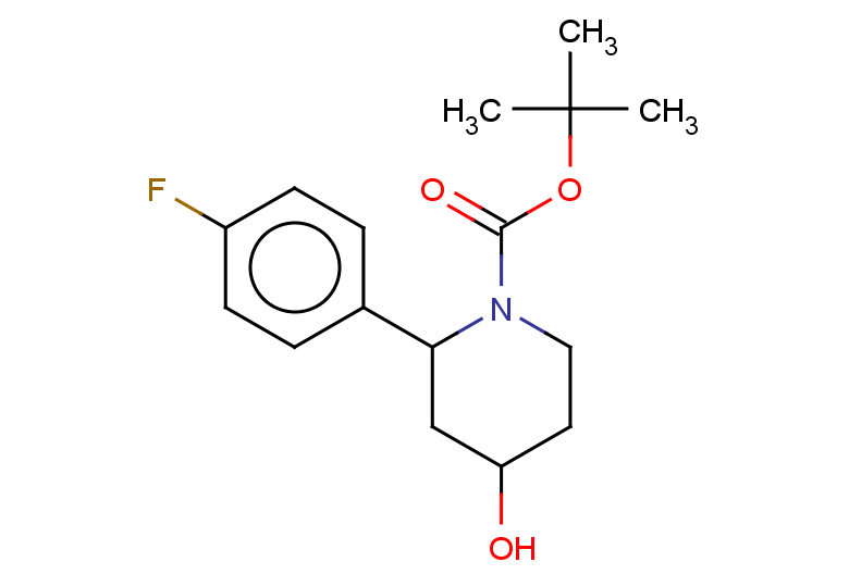 tert-butyl 2-(4-fluorophenyl)-4-hydroxypiperidine-1-carboxylate