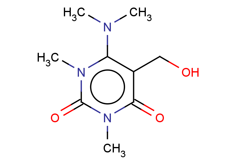 6-(dimethylamino)-5-(hydroxymethyl)-1,3-dimethyl-1,2,3,4-tetrahydropyrimidine-2,4-dione