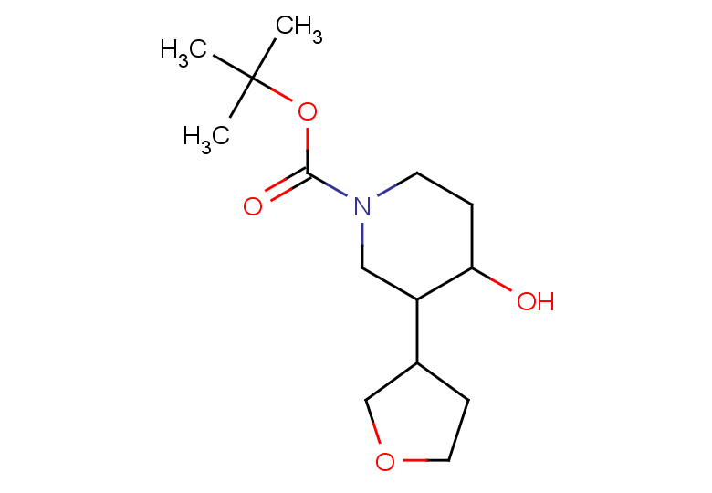 tert-butyl 4-hydroxy-3-(oxolan-3-yl)piperidine-1-carboxylate