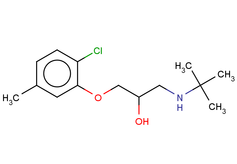 1-(tert-butylamino)-3-(2-chloro-5-methylphenoxy)propan-2-ol