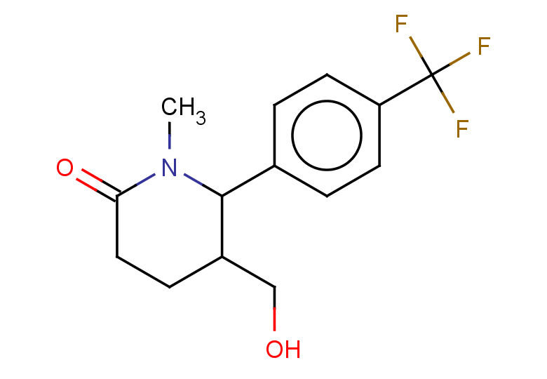 5-(hydroxymethyl)-1-methyl-6-[4-(trifluoromethyl)phenyl]piperidin-2-one