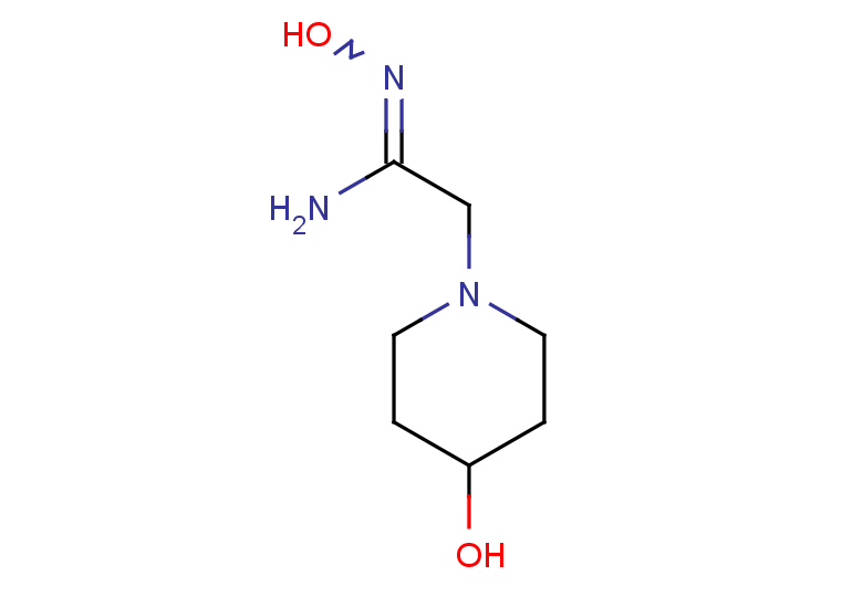 N'-hydroxy-2-(4-hydroxypiperidin-1-yl)ethanimidamide