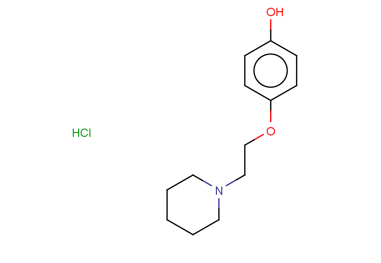 4-[2-(piperidin-1-yl)ethoxy]phenol hydrochloride