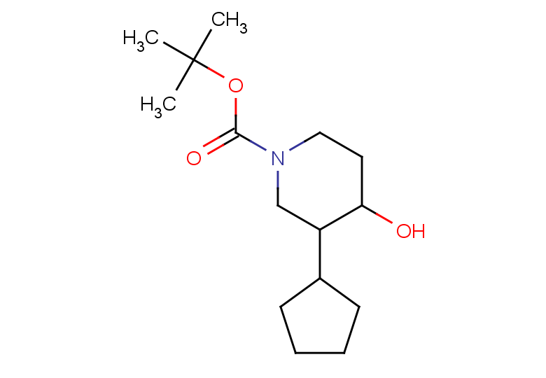 tert-butyl 3-cyclopentyl-4-hydroxypiperidine-1-carboxylate