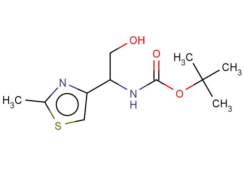 tert-butyl N-[2-hydroxy-1-(2-methyl-1,3-thiazol-4-yl)ethyl]carbamate