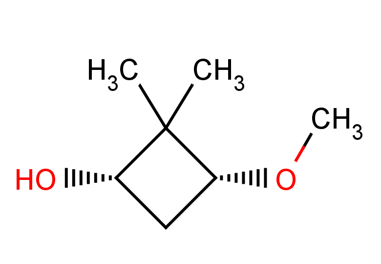 rac-(1R,3S)-3-methoxy-2,2-dimethylcyclobutan-1-ol, cis