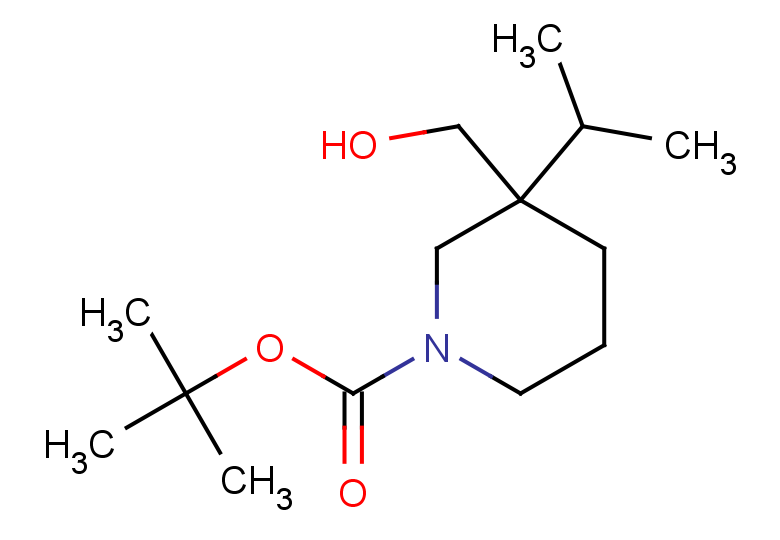 tert-butyl 3-(hydroxymethyl)-3-(propan-2-yl)piperidine-1-carboxylate