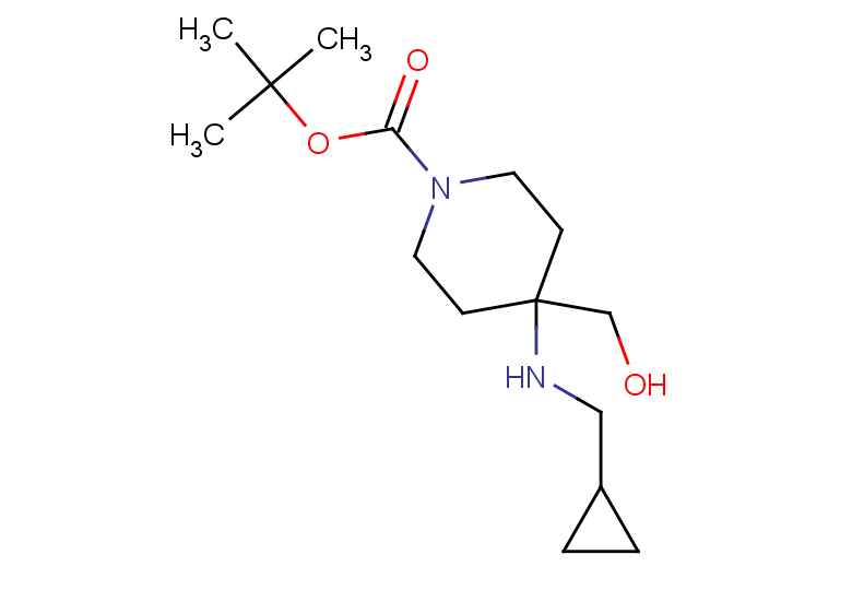 tert-butyl 4-[(cyclopropylmethyl)amino]-4-(hydroxymethyl)piperidine-1-carboxylate
