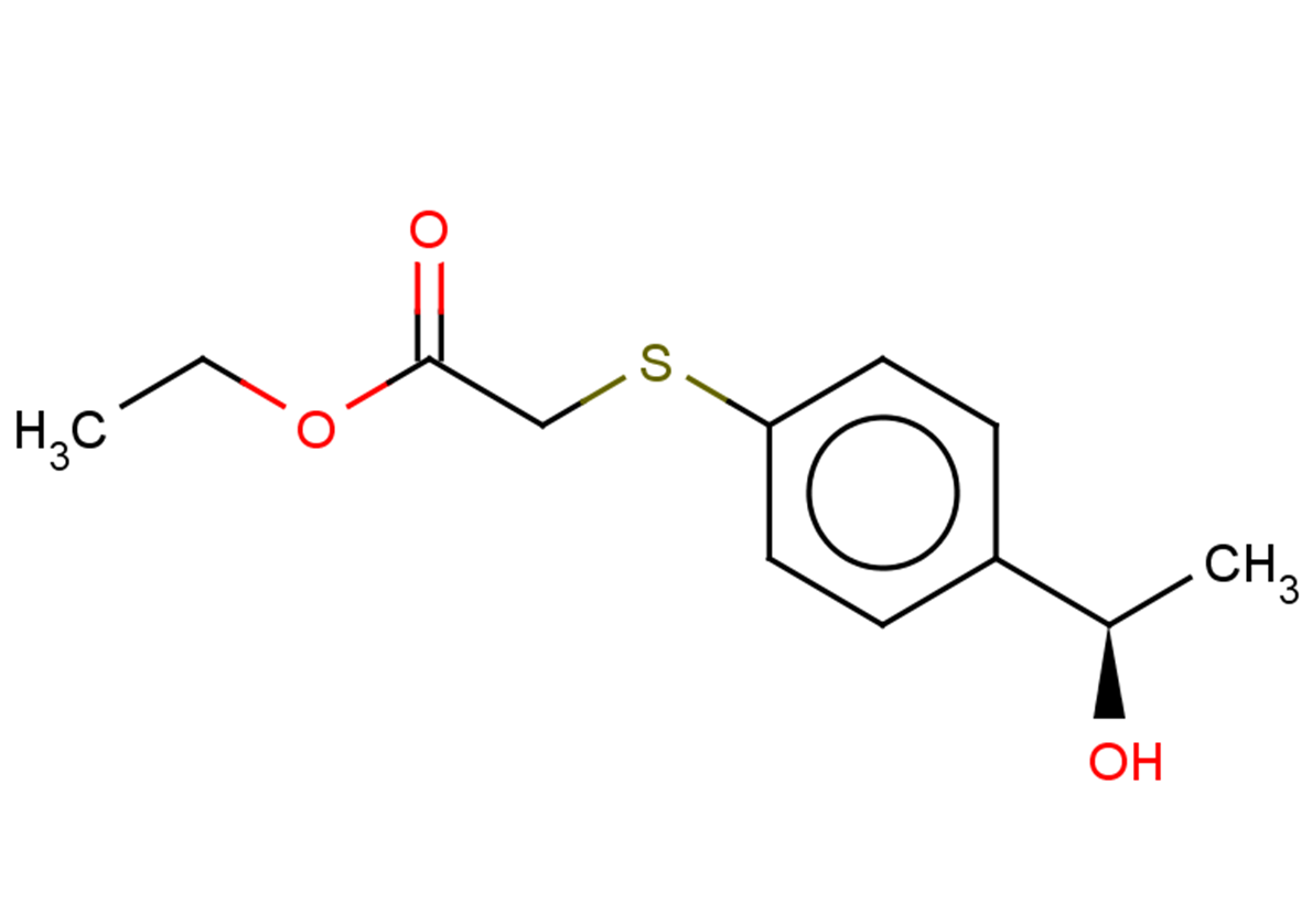 ethyl 2-({4-[(1R)-1-hydroxyethyl]phenyl}sulfanyl)acetate