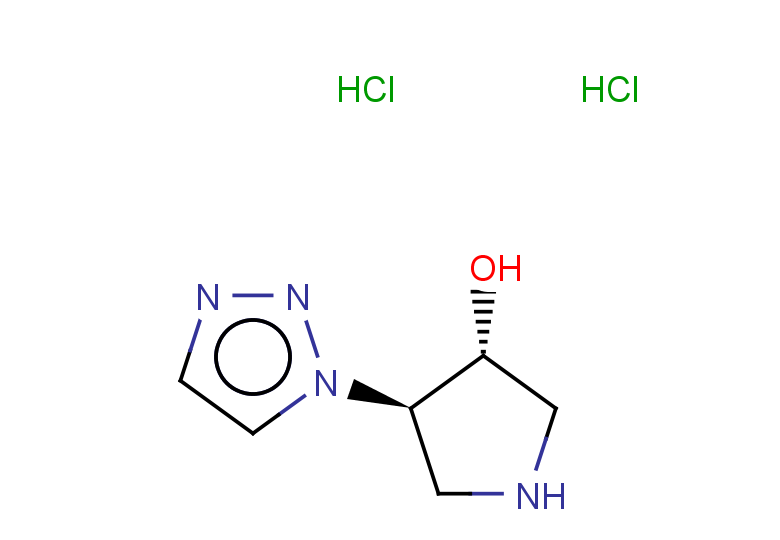 rac-(3R,4R)-4-(1H-1,2,3-triazol-1-yl)pyrrolidin-3-ol dihydrochloride, trans