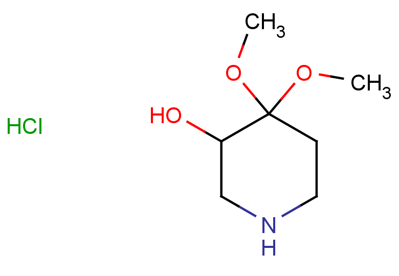 4,4-dimethoxypiperidin-3-ol hydrochloride