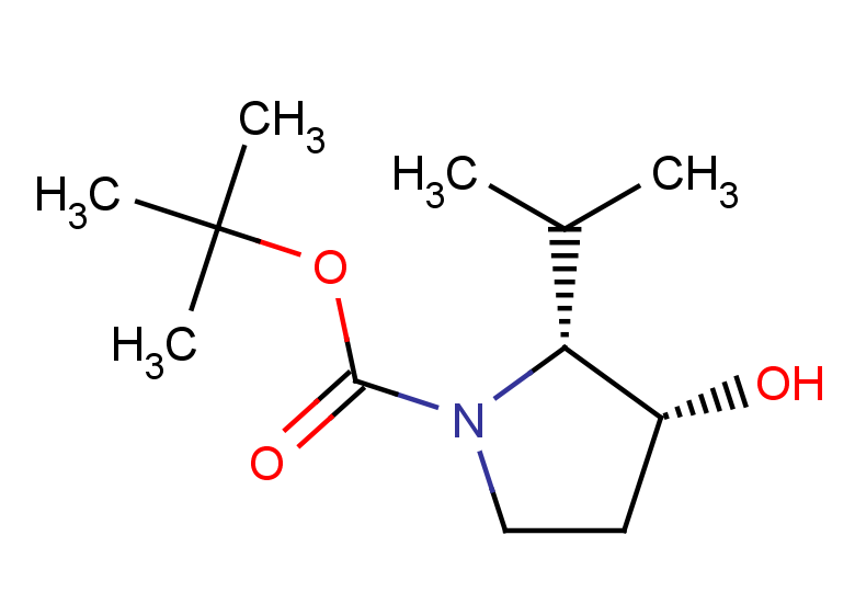 rac-tert-butyl (2R,3R)-3-hydroxy-2-(propan-2-yl)pyrrolidine-1-carboxylate, cis