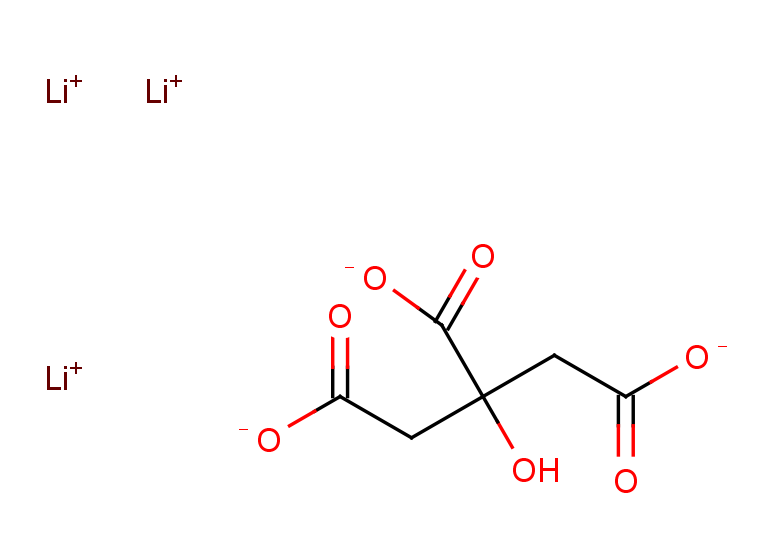 lithium 2-hydroxypropane-1,2,3,-tricarboxylate