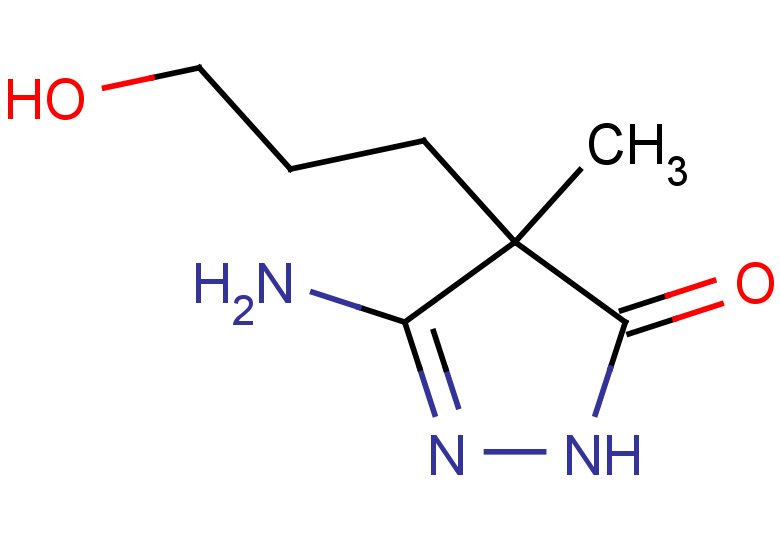 3-amino-4-(3-hydroxypropyl)-4-methyl-4,5-dihydro-1H-pyrazol-5-one