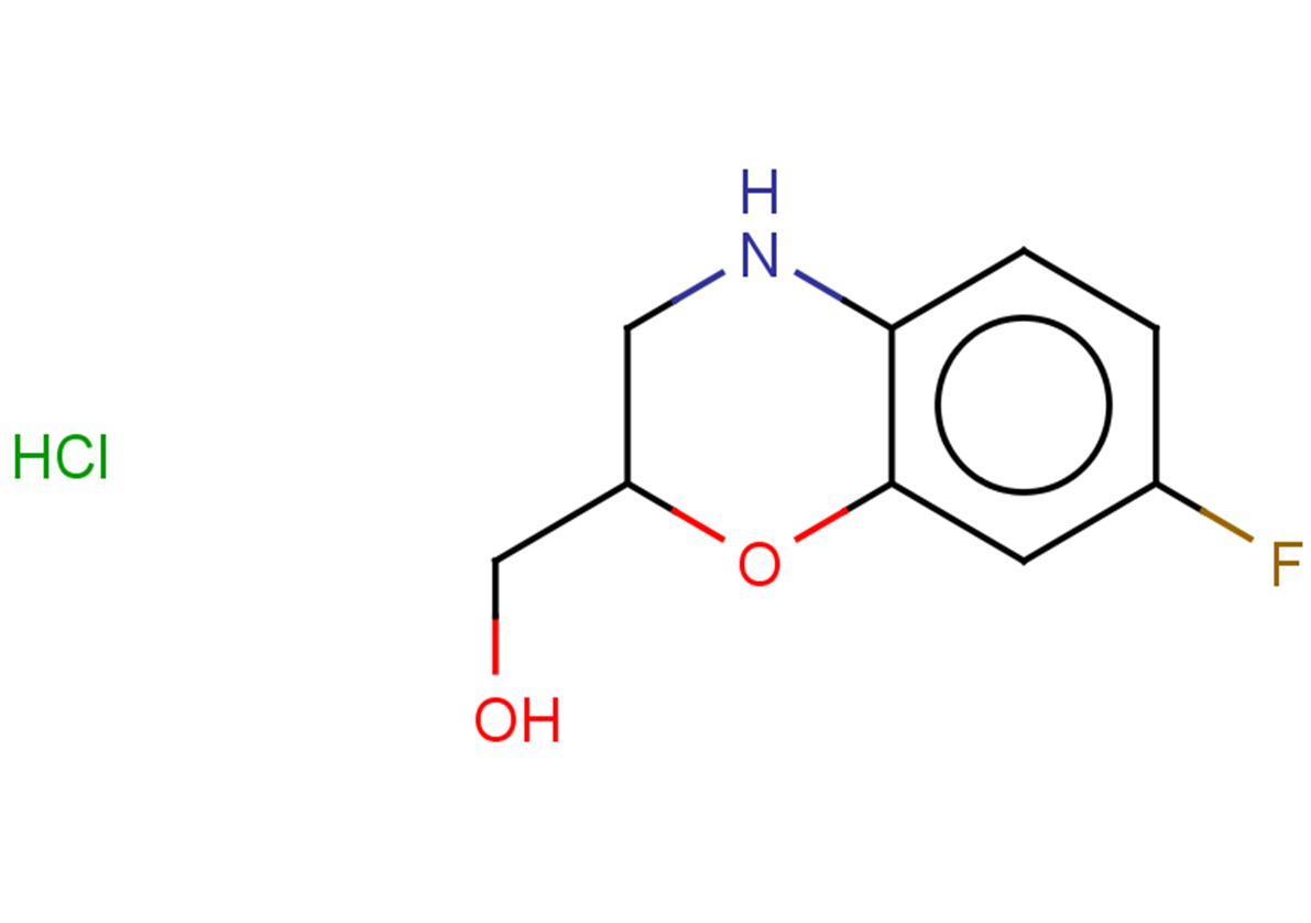 (7-fluoro-3,4-dihydro-2H-1,4-benzoxazin-2-yl)methanol hydrochloride