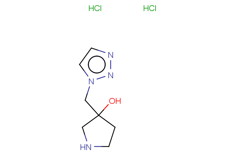 3-[(1H-1,2,3-triazol-1-yl)methyl]pyrrolidin-3-ol dihydrochloride