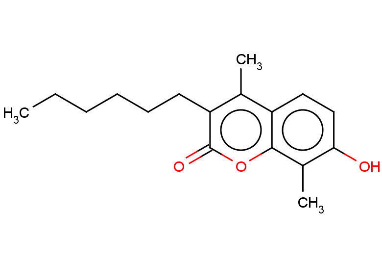 3-hexyl-7-hydroxy-4,8-dimethyl-2H-chromen-2-one