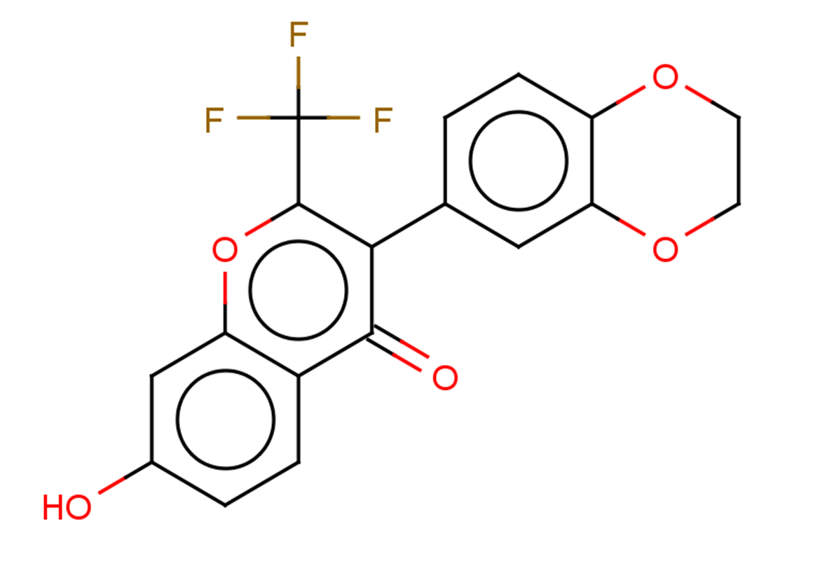 3-(2,3-dihydro-1,4-benzodioxin-6-yl)-7-hydroxy-2-(trifluoromethyl)-4H-chromen-4-one