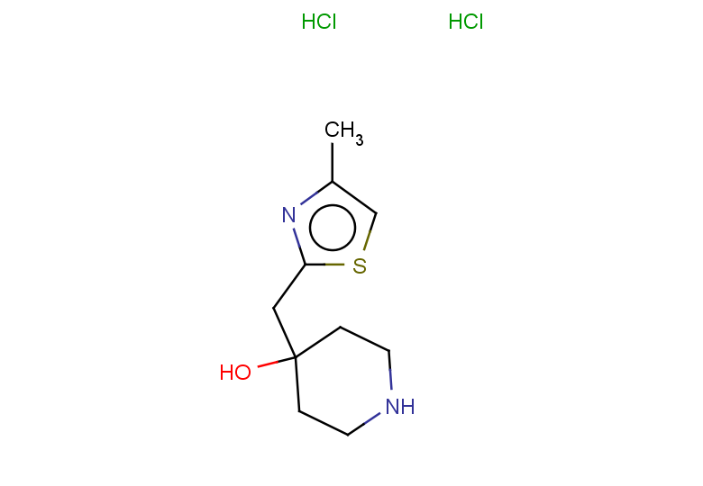 4-[(4-methyl-1,3-thiazol-2-yl)methyl]piperidin-4-ol dihydrochloride