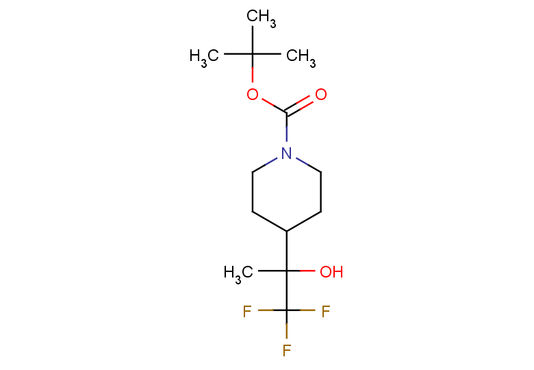 tert-butyl 4-(1,1,1-trifluoro-2-hydroxypropan-2-yl)piperidine-1-carboxylate