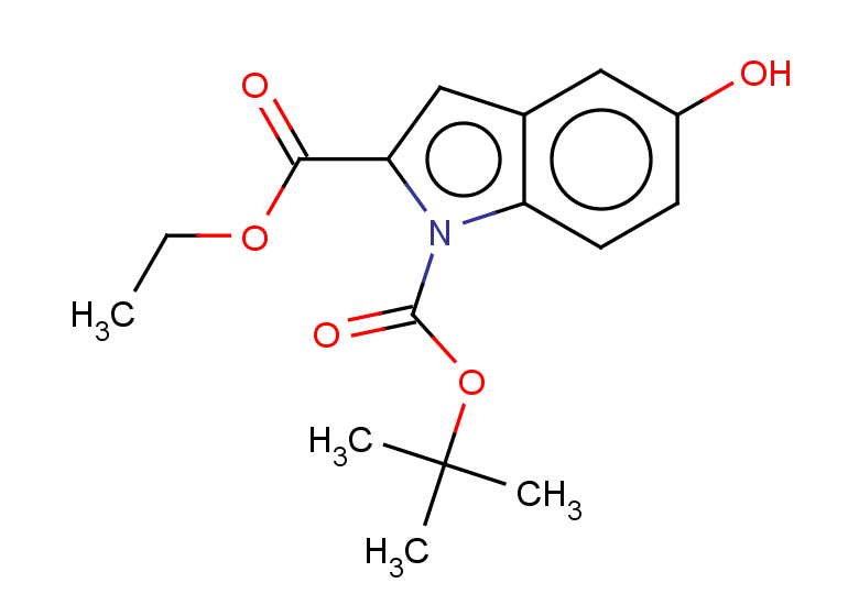 1-tert-butyl 2-ethyl 5-hydroxy-1H-indole-1,2-dicarboxylate