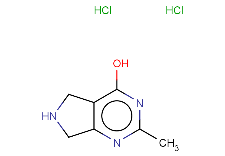 2-methyl-5H,6H,7H-pyrrolo[3,4-d]pyrimidin-4-ol dihydrochloride