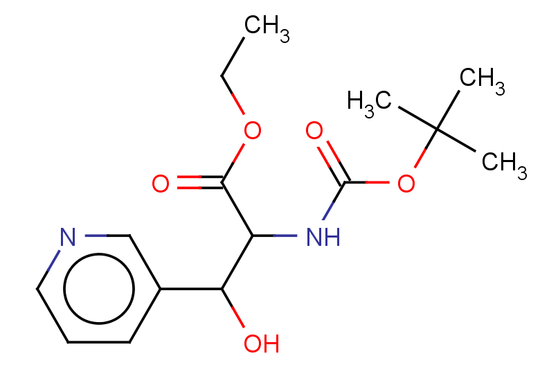 ethyl 2-{[(tert-butoxy)carbonyl]amino}-3-hydroxy-3-(pyridin-3-yl)propanoate