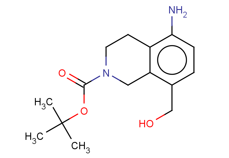 tert-butyl 5-amino-8-(hydroxymethyl)-1,2,3,4-tetrahydroisoquinoline-2-carboxylate