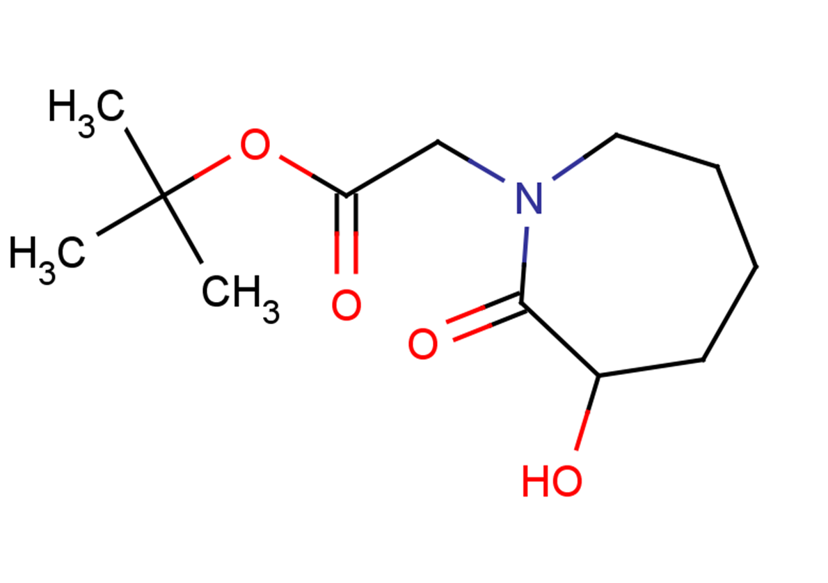 tert-butyl 2-(3-hydroxy-2-oxoazepan-1-yl)acetate