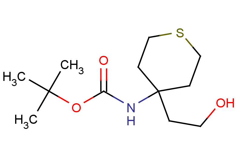 tert-butyl N-[4-(2-hydroxyethyl)thian-4-yl]carbamate