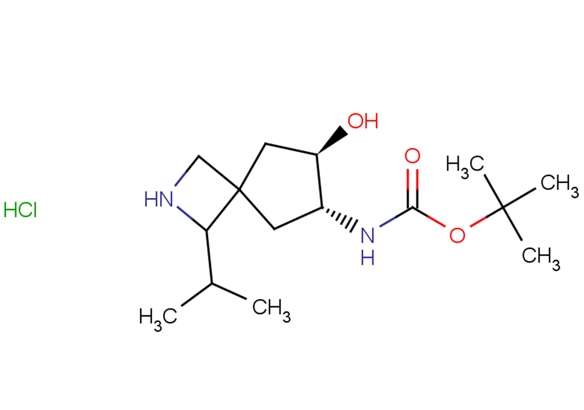 rac-tert-butyl N-[(6R,7R)-7-hydroxy-1-(propan-2-yl)-2-azaspiro[3.4]octan-6-yl]carbamate hydrochloride
