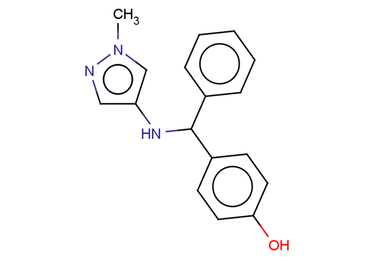 4-{[(1-methyl-1H-pyrazol-4-yl)amino](phenyl)methyl}phenol