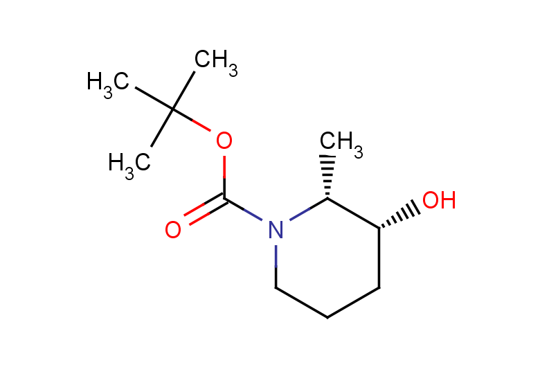 rac-tert-butyl (2R,3R)-3-hydroxy-2-methylpiperidine-1-carboxylate, cis