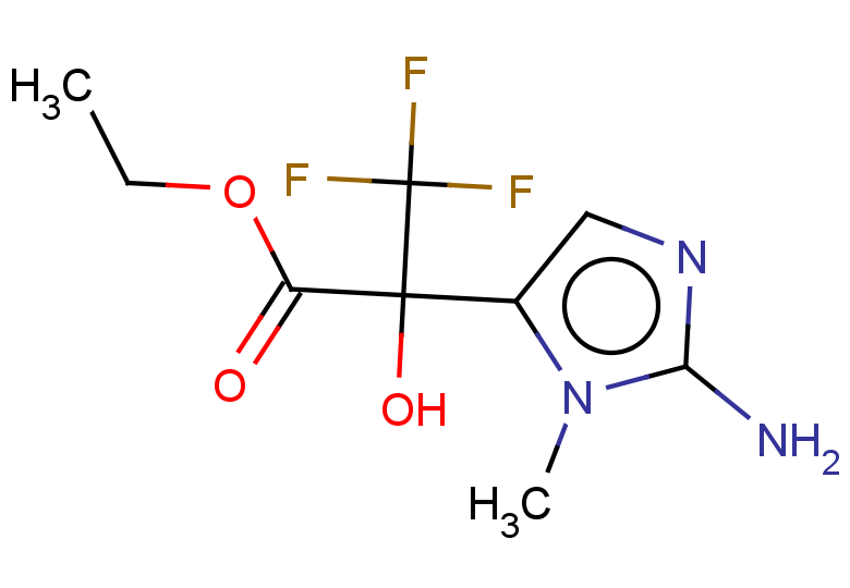 ethyl 2-(2-amino-1-methyl-1H-imidazol-5-yl)-3,3,3-trifluoro-2-hydroxypropanoate