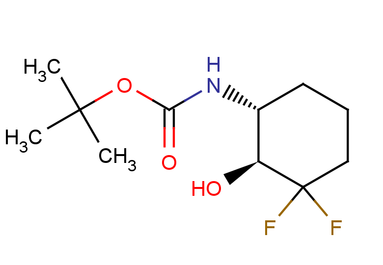 rac-tert-butyl N-[(1R,2S)-3,3-difluoro-2-hydroxycyclohexyl]carbamate, trans