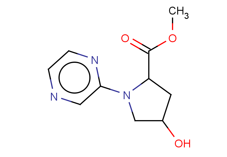 methyl 4-hydroxy-1-(pyrazin-2-yl)pyrrolidine-2-carboxylate