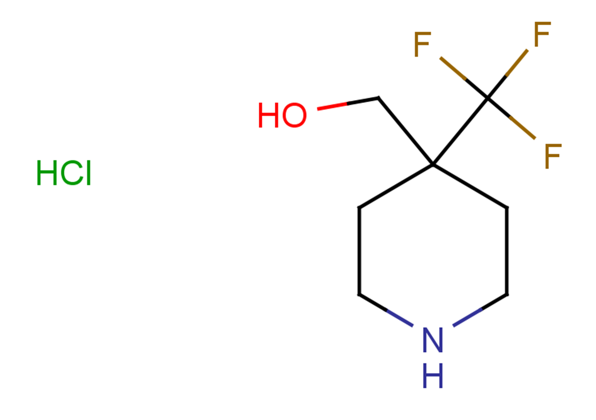 [4-(trifluoromethyl)piperidin-4-yl]methanol hydrochloride