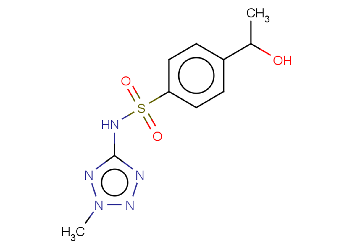 4-(1-hydroxyethyl)-N-(2-methyl-2H-1,2,3,4-tetrazol-5-yl)benzene-1-sulfonamide