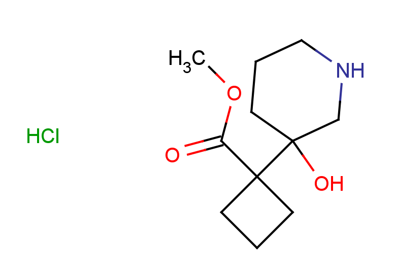 methyl 1-(3-hydroxypiperidin-3-yl)cyclobutane-1-carboxylate hydrochloride