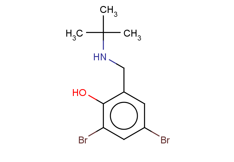 2,4-dibromo-6-[(tert-butylamino)methyl]phenol