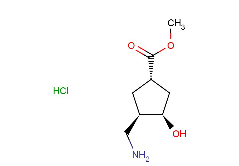 rac-methyl (1R,3S,4S)-3-(aminomethyl)-4-hydroxycyclopentane-1-carboxylate hydrochloride