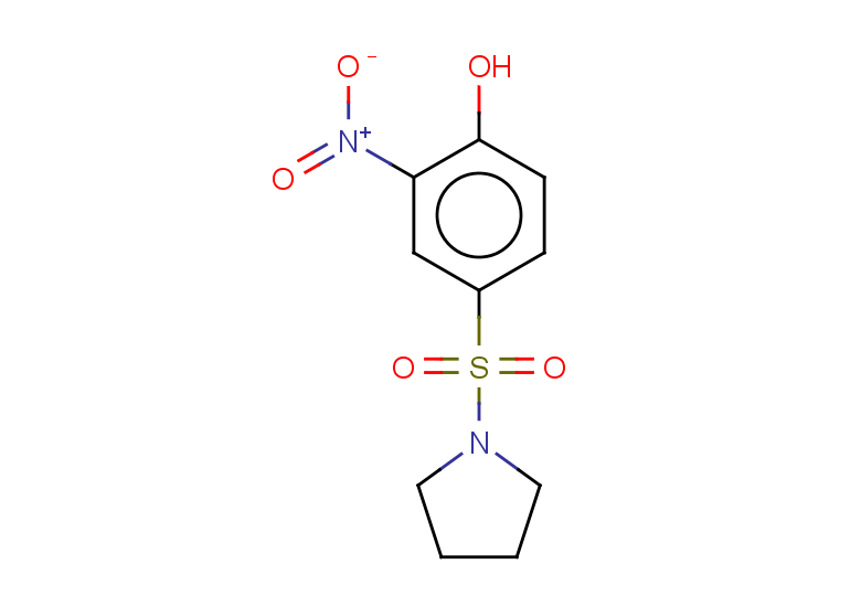 2-nitro-4-(pyrrolidine-1-sulfonyl)phenol
