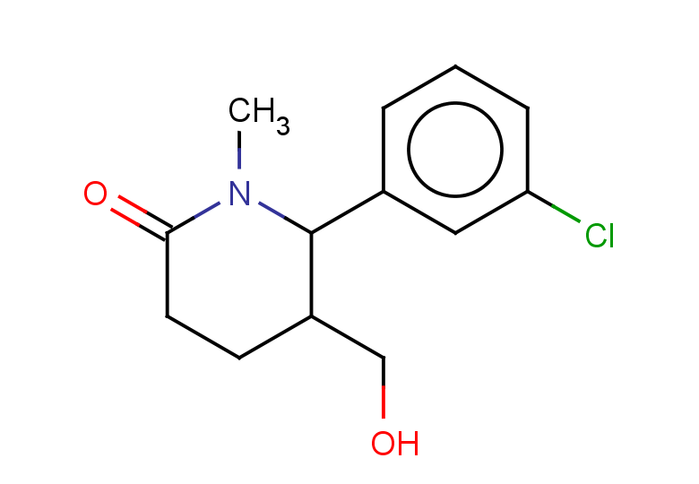 6-(3-chlorophenyl)-5-(hydroxymethyl)-1-methylpiperidin-2-one